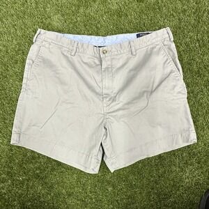 Polo Ralph Lauren Men's SZ 40   6-Inch Stretch Classic Fit Chino Short Khaki Tan